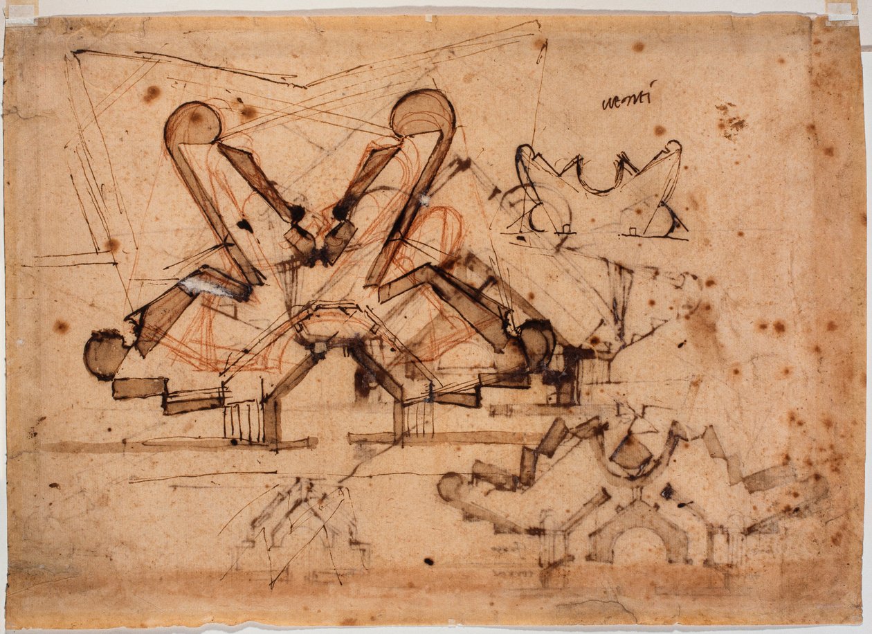 Návrh pro Porta al Prato od Michelangelo Buonarroti