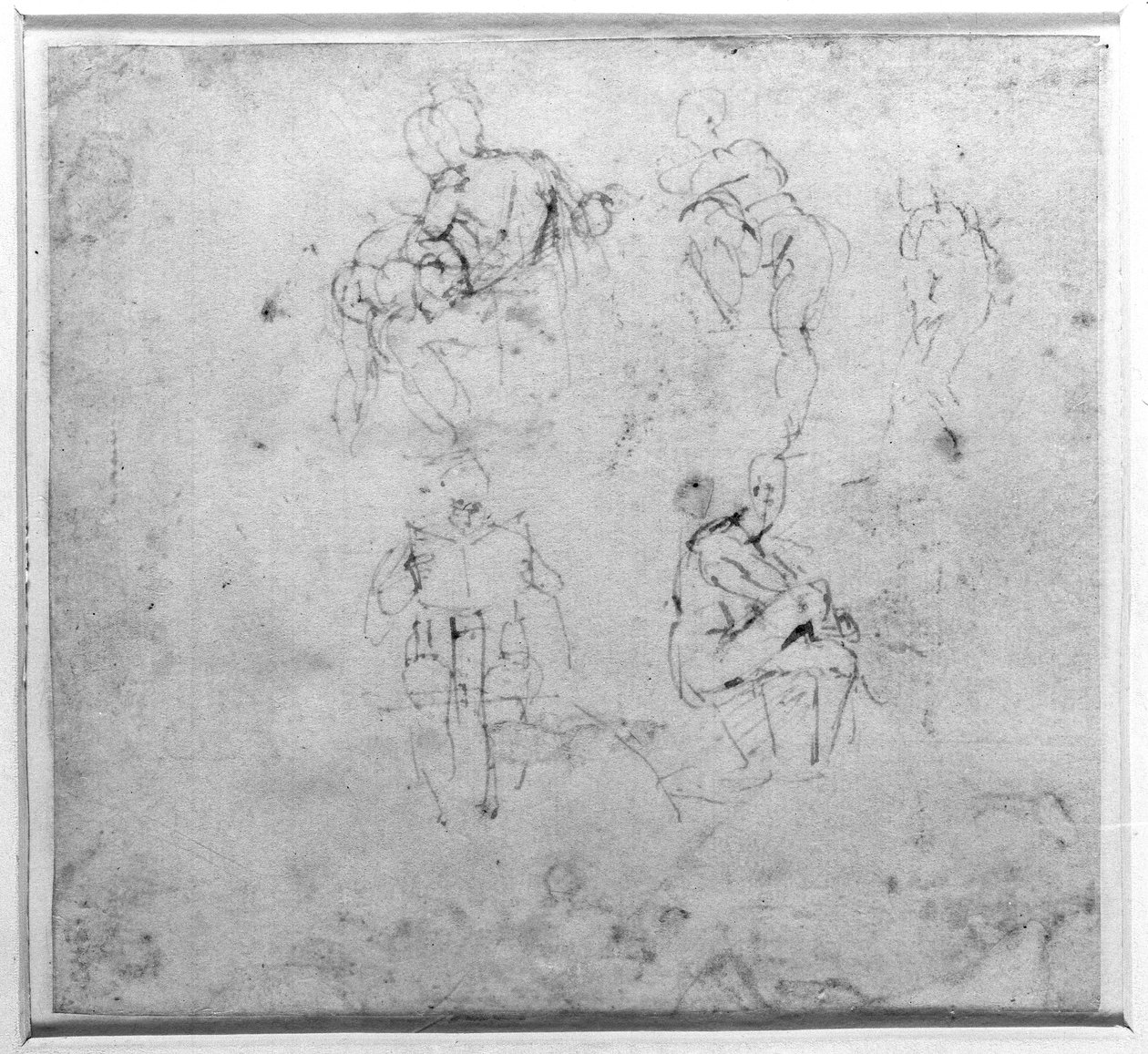 Obrázek Studie, kolem 1511 od Michelangelo Buonarroti