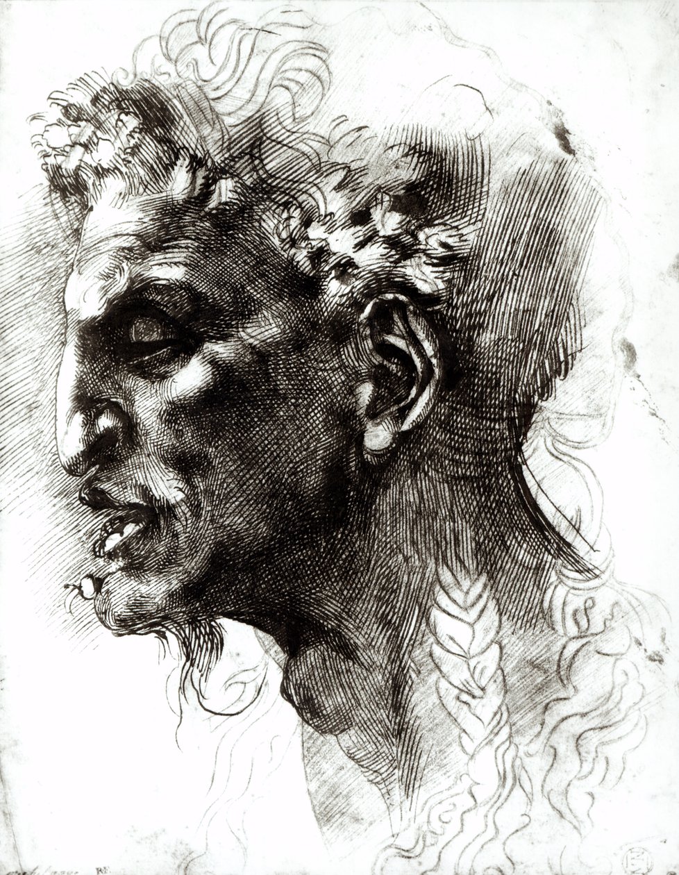 Hlava satyra od Michelangelo Buonarroti