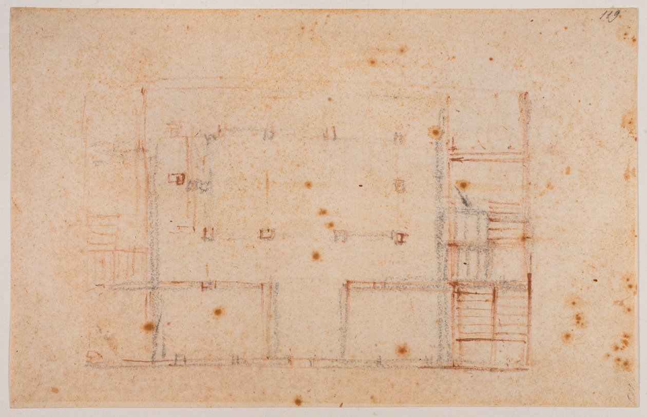 Plán domu od Michelangelo Buonarroti