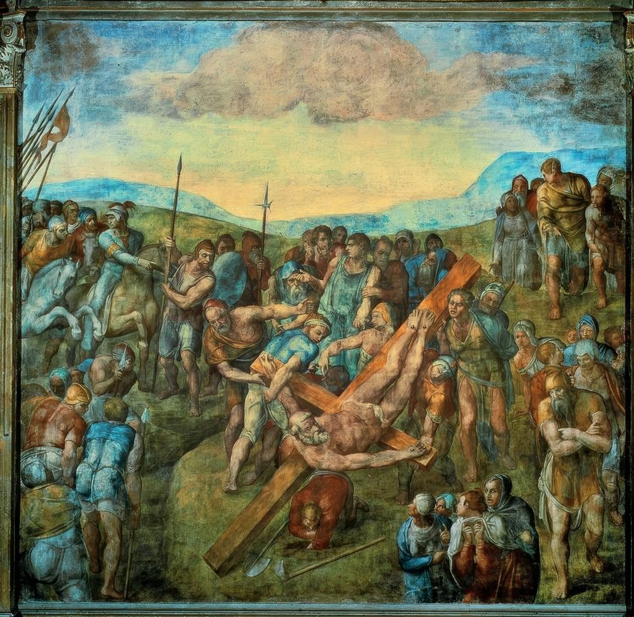 Ukřižování Petra od Michelangelo Buonarroti