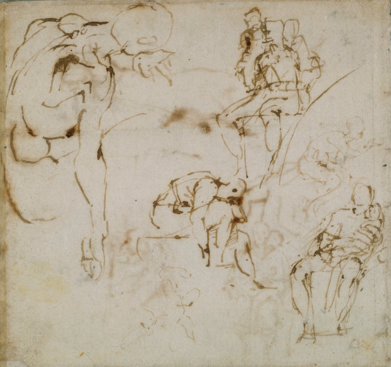 Stránka z knihy skic, c1490-1560 od Michelangelo Buonarroti