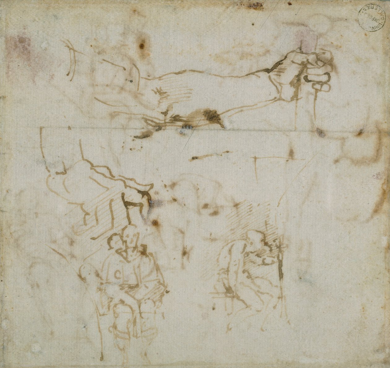 Stránka z knihy skic, c1490-1560 od Michelangelo Buonarroti