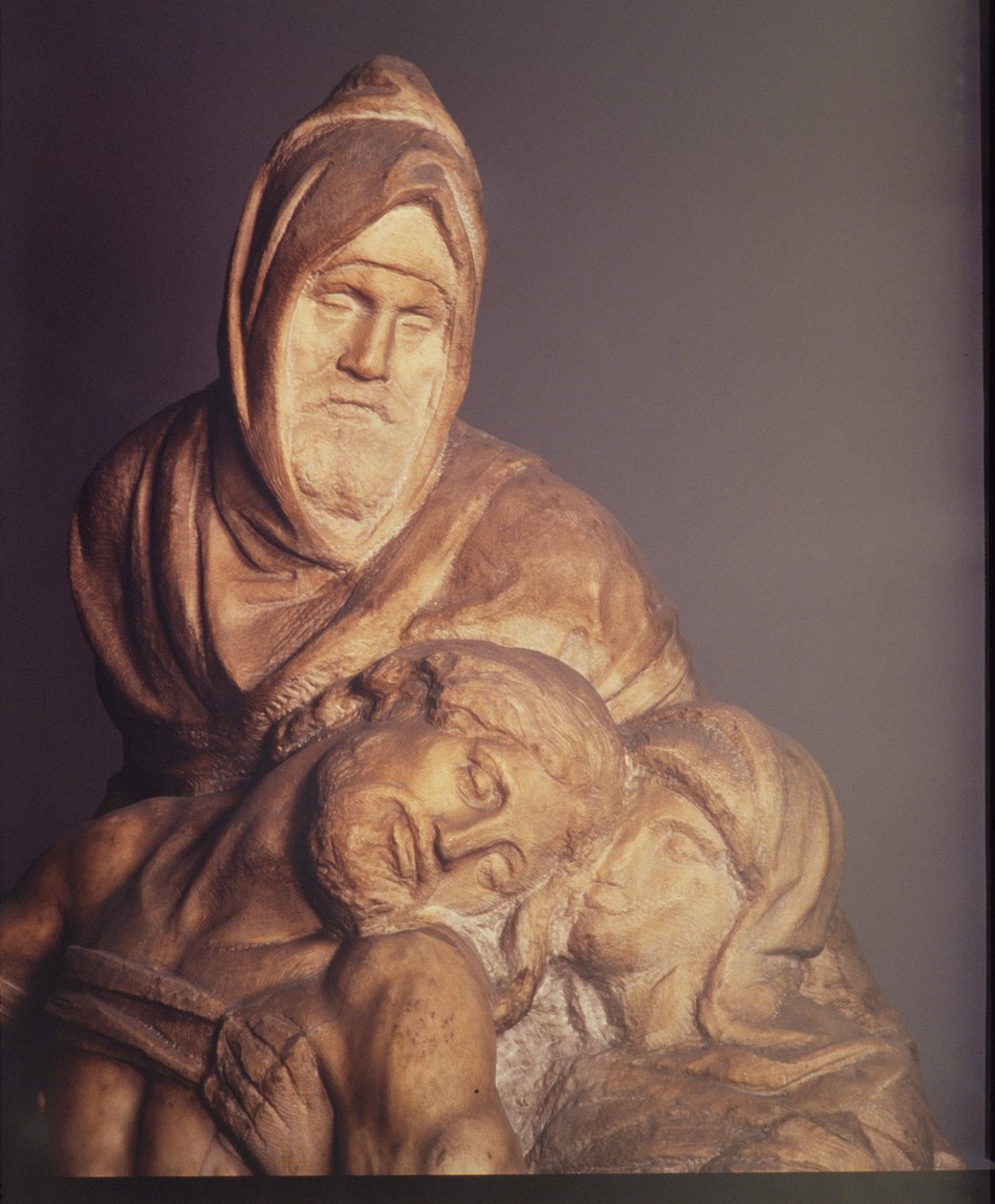 Pieta, 1553 mramorový detail z 120999 od Michelangelo Buonarroti