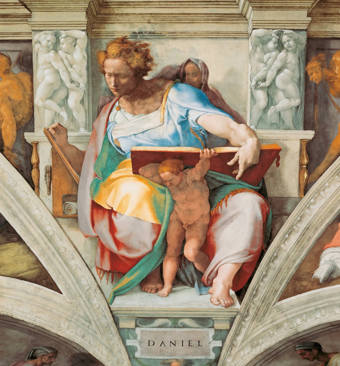 Proroci a Sibyly: Strop Danielovy Sixtinské kaple ve Vatikánu, 1508-1512. od Michelangelo Buonarroti