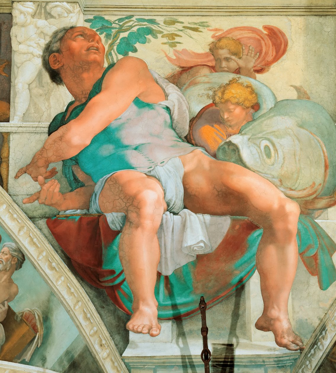 Proroci a Sibyly: Strop Sixtinské kaple Jonáš ve Vatikánu, 1508-1512. od Michelangelo Buonarroti