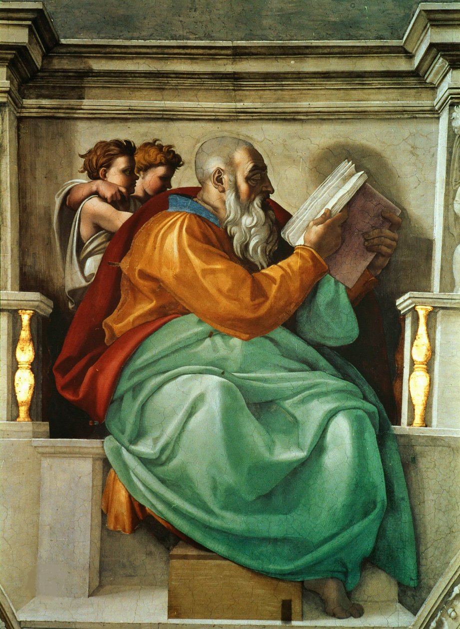 Proroci a Sibyly: Strop Sixtinské kaple Zachariáše ve Vatikánu, 1508-1512. od Michelangelo Buonarroti
