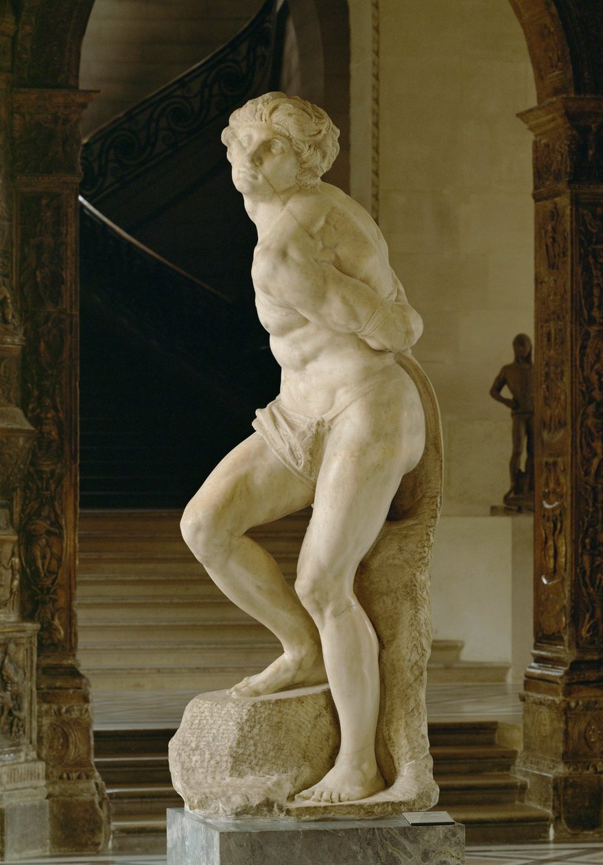 Vzpurný otrok, na hrob papeže Julia II... od Michelangelo Buonarroti
