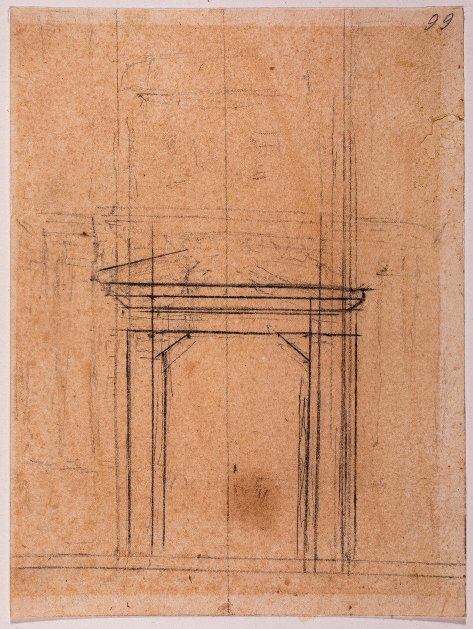 Náčrty portálu Porta Pia od Michelangelo Buonarroti