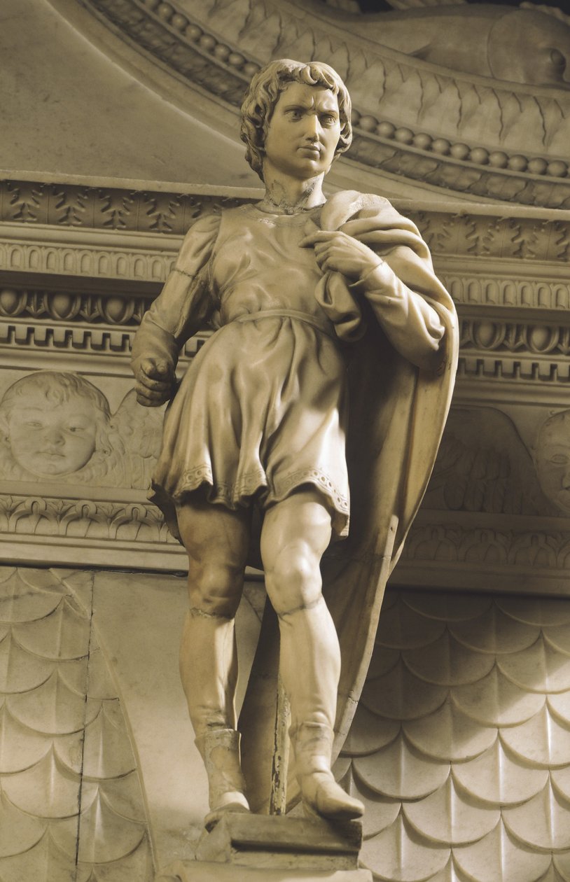 St Proculus, od Michelangela (1475-1564), kostel San Domenico v Bologni, Emilia Romagna od Michelangelo Buonarroti