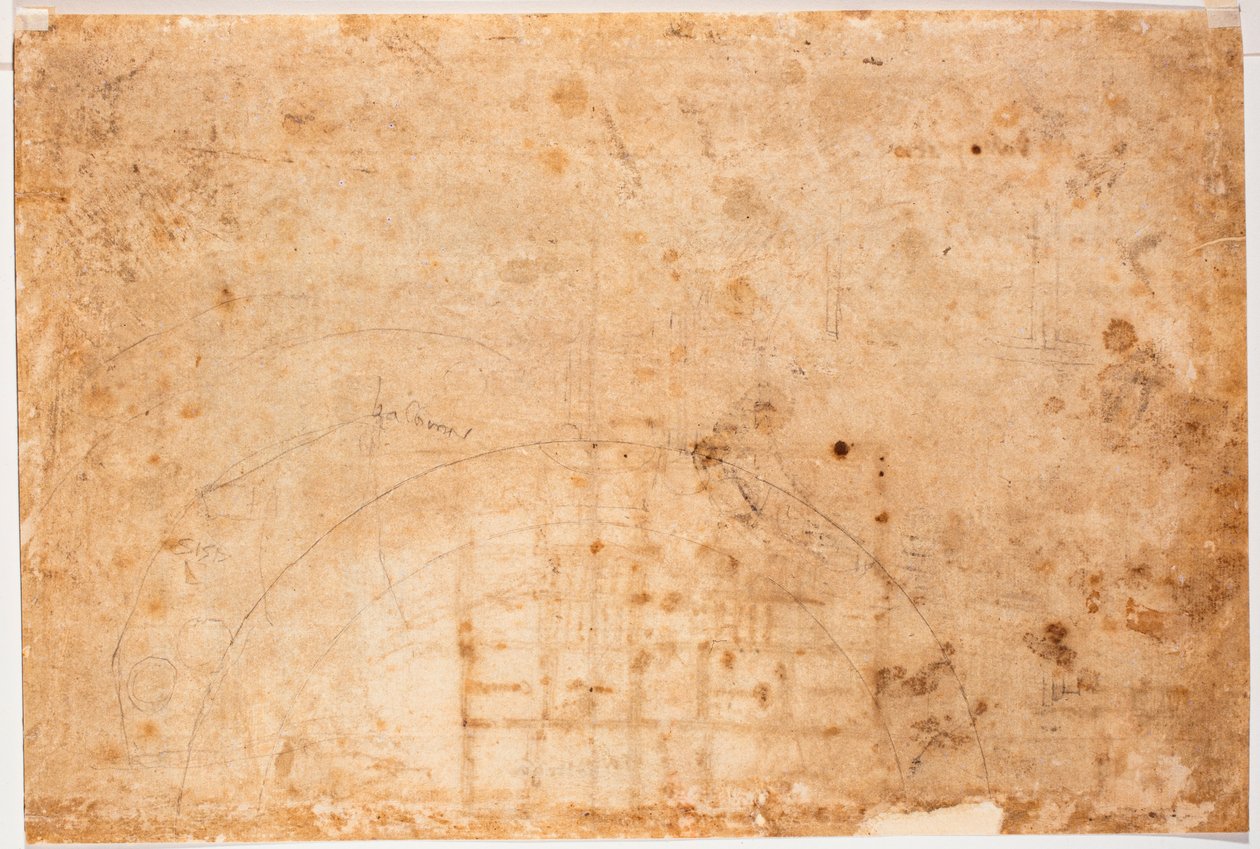 Studie pro kopuli svatého Petra od Michelangelo Buonarroti