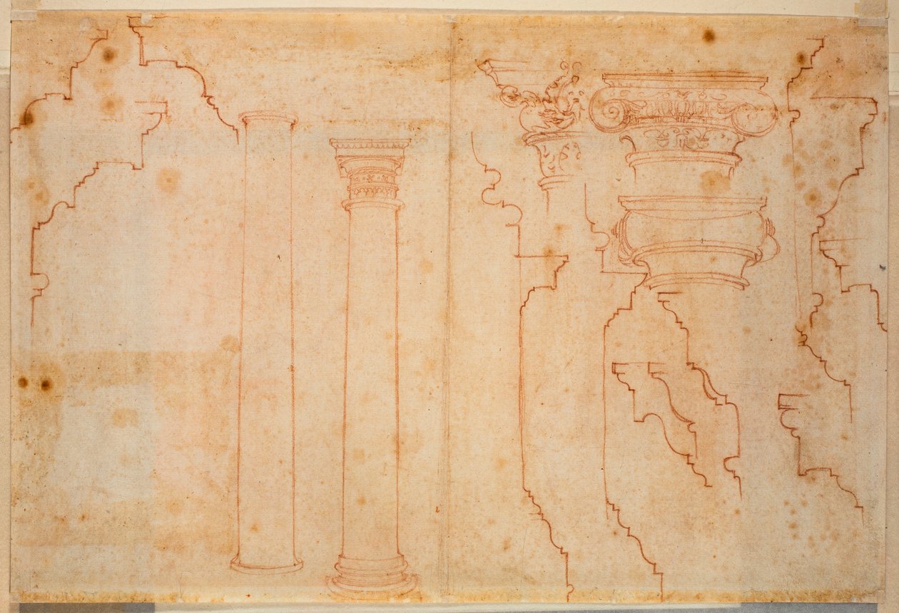 Studie z římských památek od Michelangelo Buonarroti