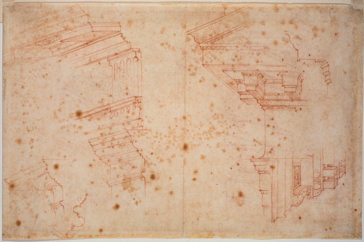 Studie z římských památek od Michelangelo Buonarroti