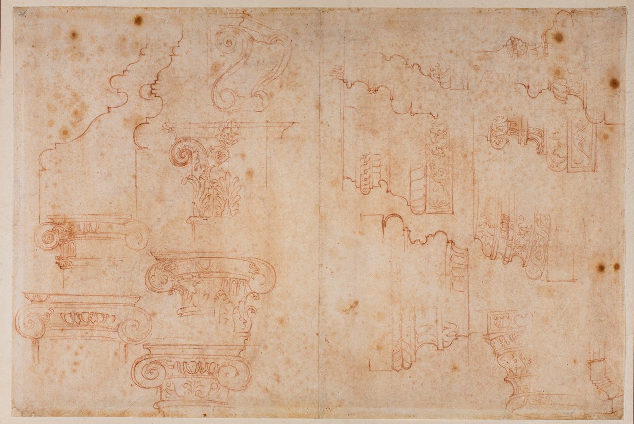 Studie z římských památek od Michelangelo Buonarroti