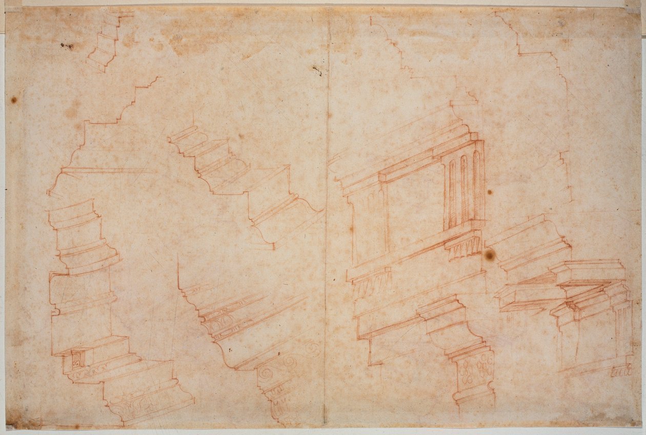 Studie z římských památek od Michelangelo Buonarroti