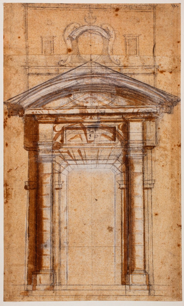 Studie pro Porta Pia od Michelangelo Buonarroti