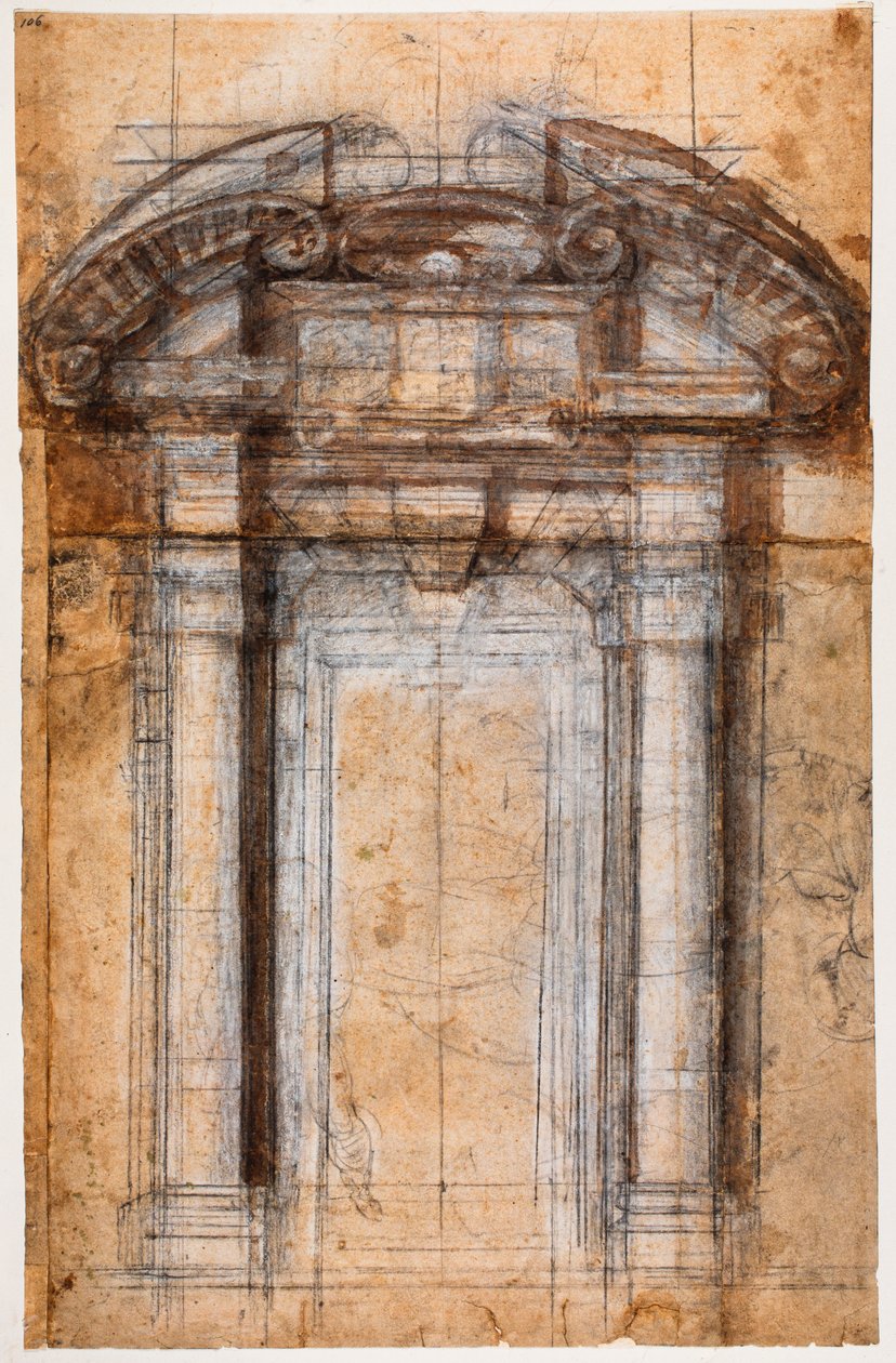Studie pro Porta Pia od Michelangelo Buonarroti