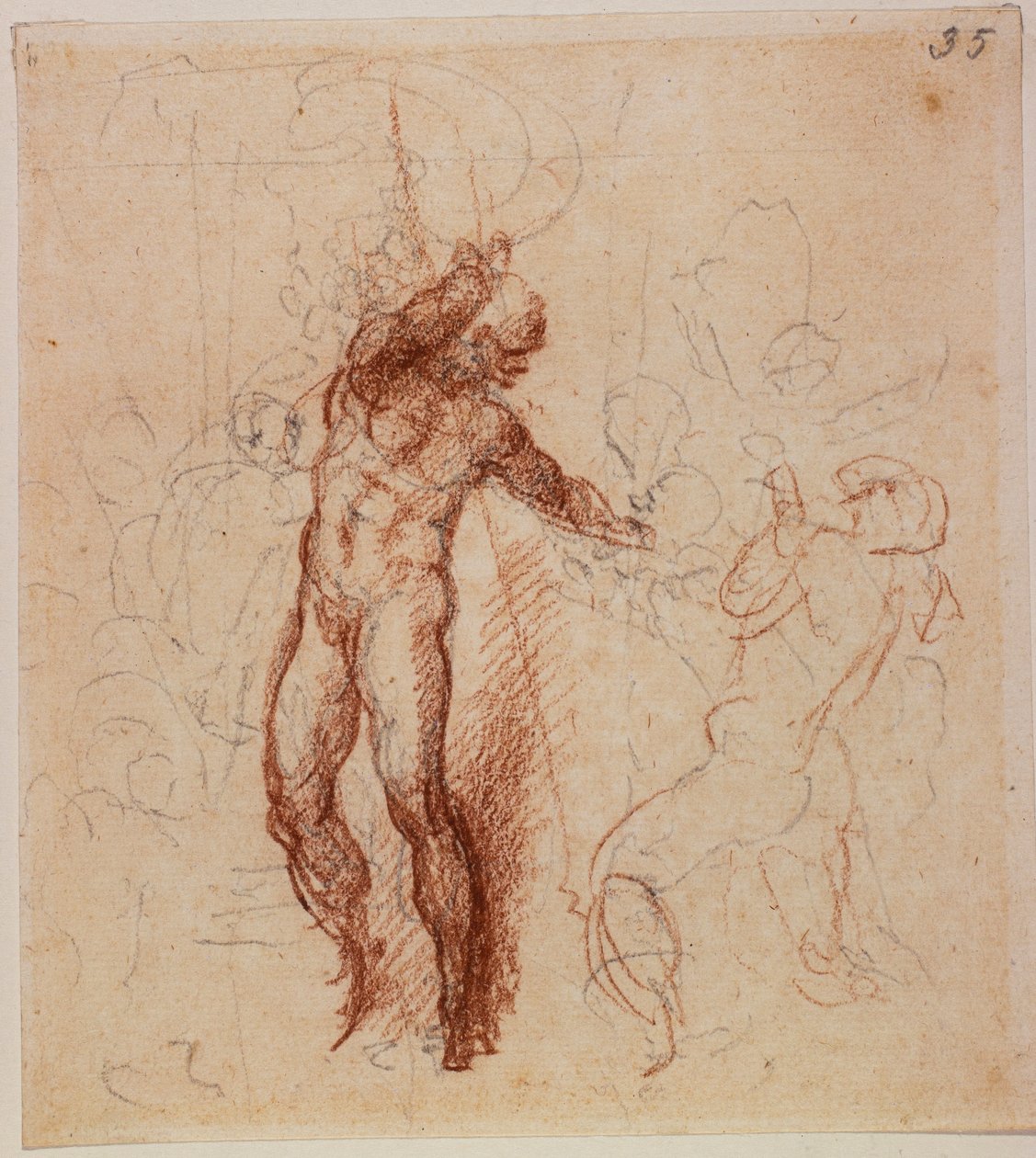 Studie pro Krista v limbu od Michelangelo Buonarroti