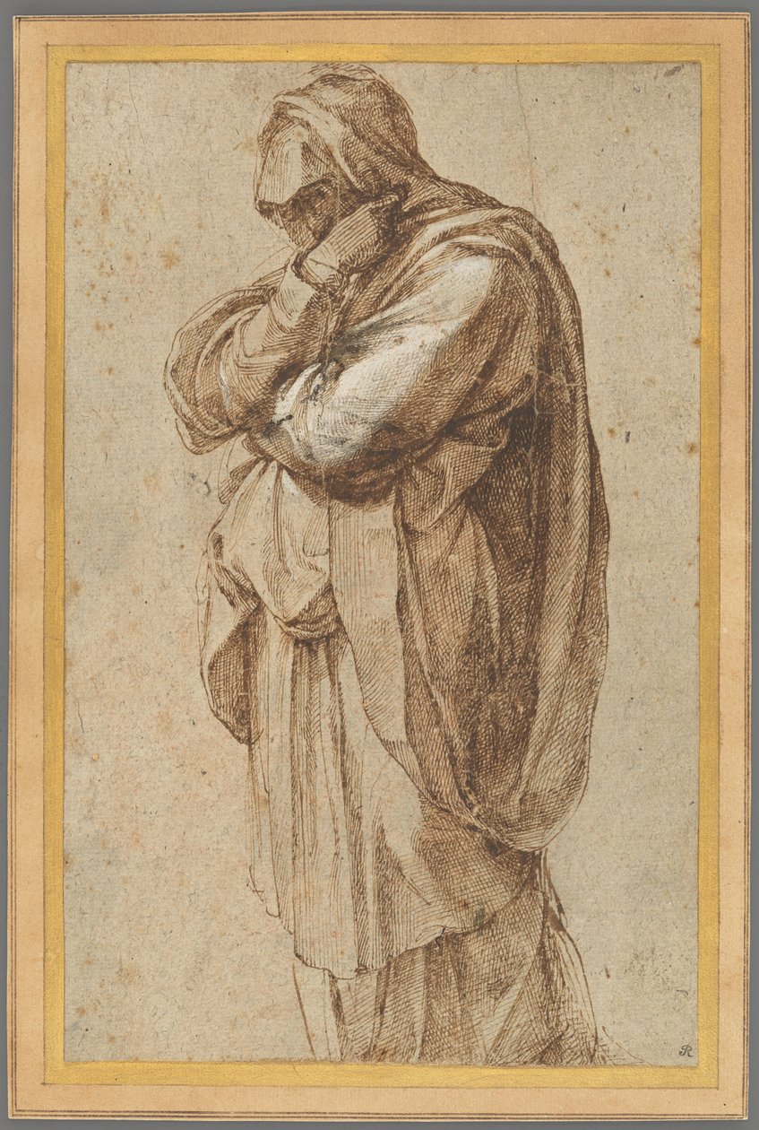 Studie truchlící ženy od Michelangelo Buonarroti