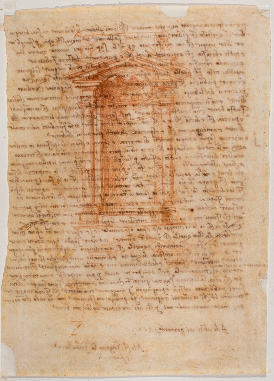Tabernákl s výklenkem, dopis Michelangela Pieru Gondimu od Michelangelo Buonarroti