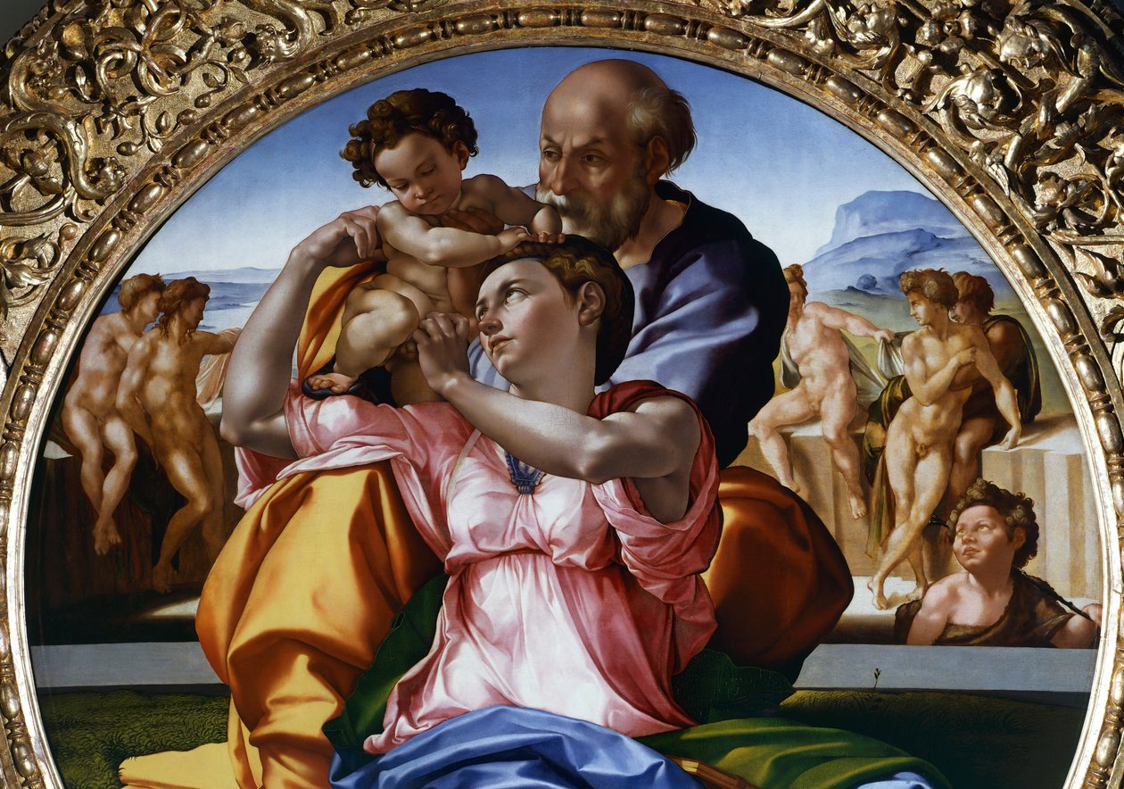 Svatá rodina nebo Tondo Doni od Michelangelo Buonarroti