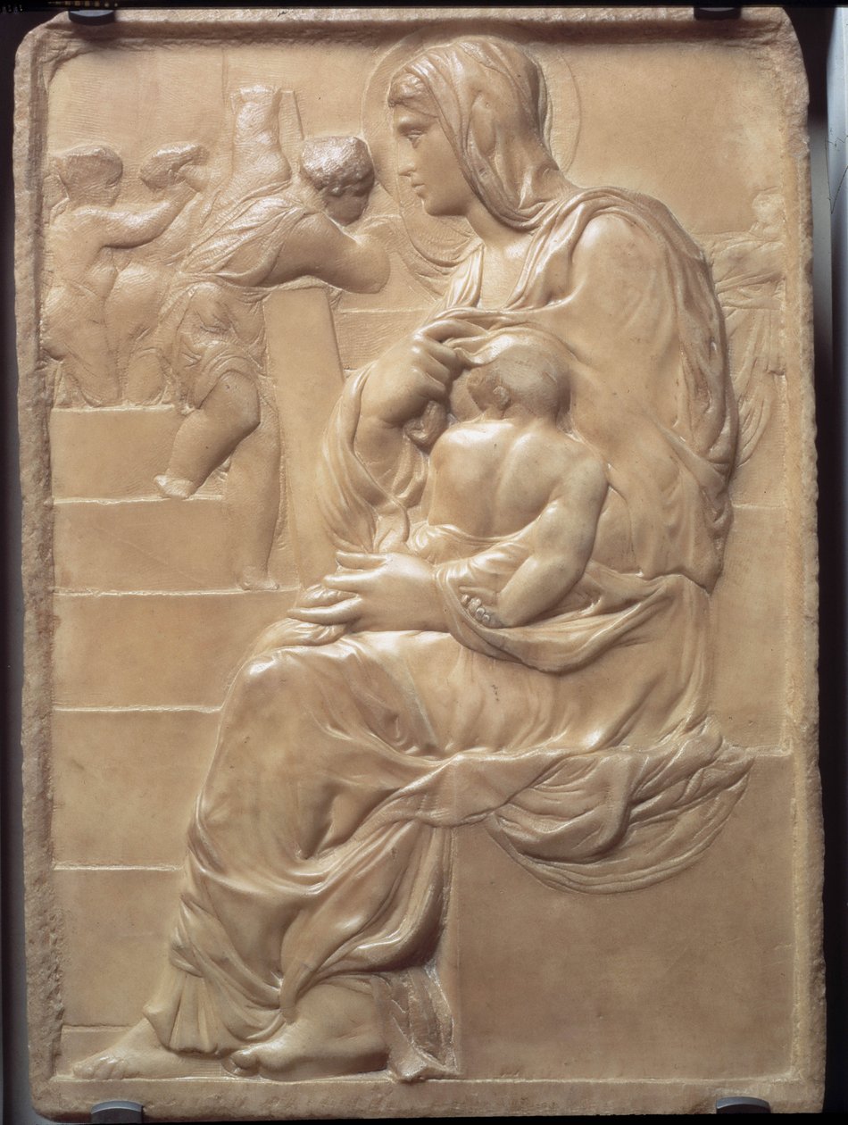 Madona ze schodů od Michelangelo Buonarroti