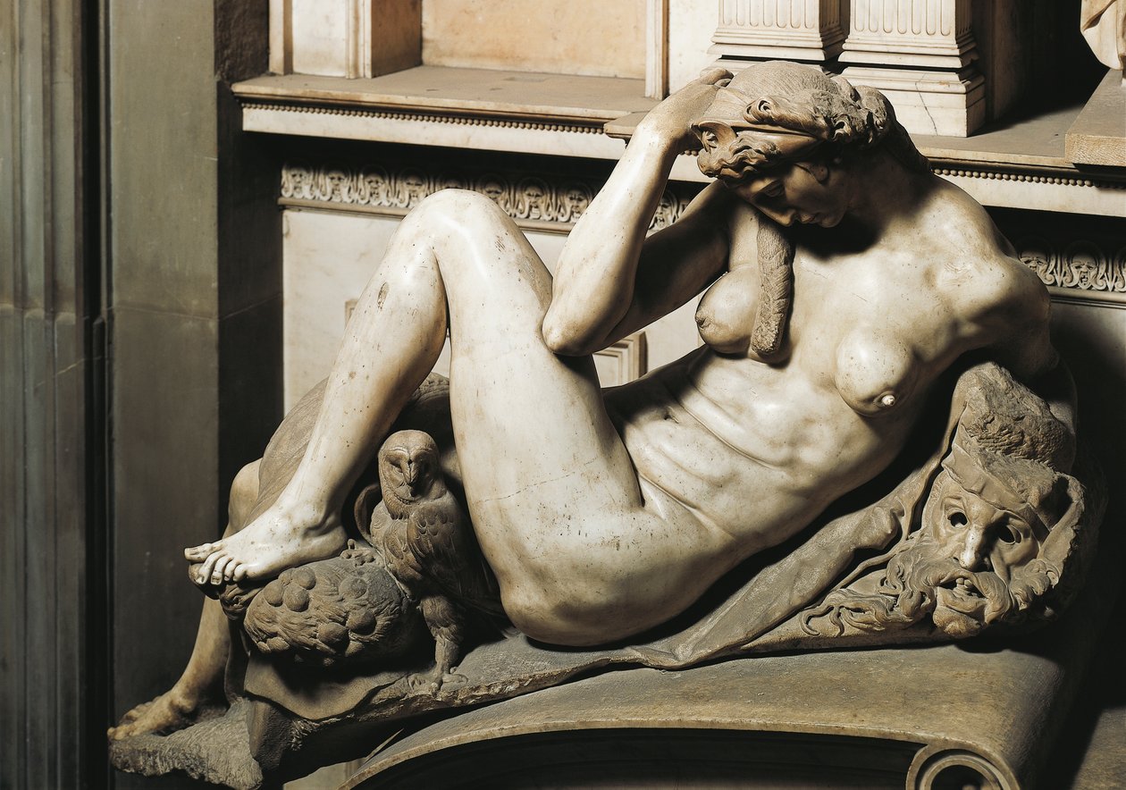Noc, detail z hrobky Giuliana de