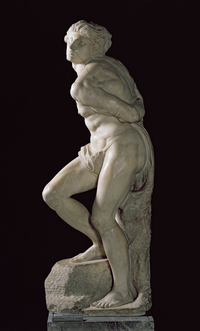 Vzpurný otrok, 1513-15 od Michelangelo Buonarroti