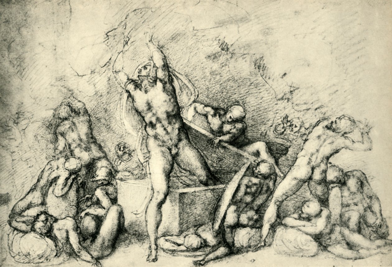 Vzkříšení, c1532, 1943. od Michelangelo Buonarroti