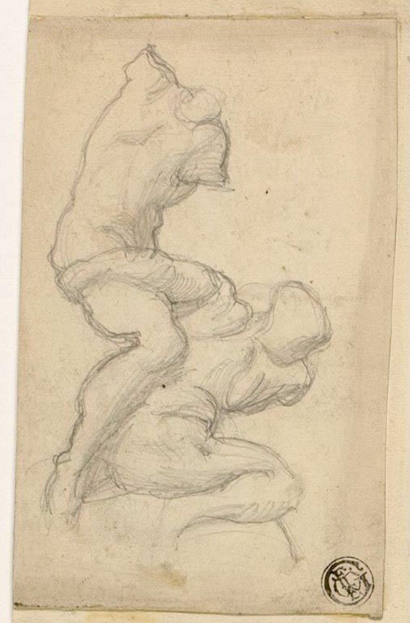 Dvě zápasící postavy od Michelangelo Buonarroti