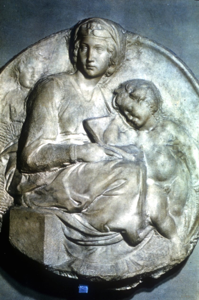 Panna a dítě, 1504-1505 od Michelangelo Buonarroti
