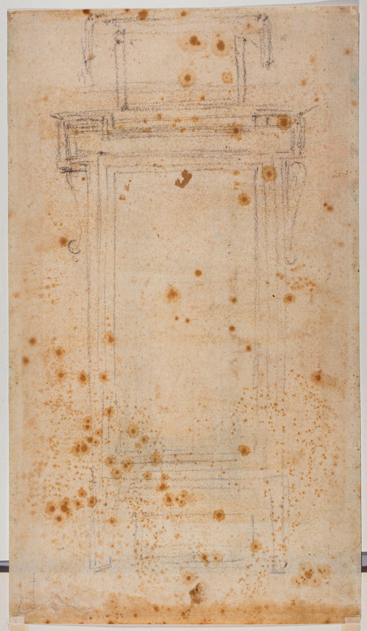 Návrh oken a studie pro Laurentian curtilage od Michelangelo Buonarroti