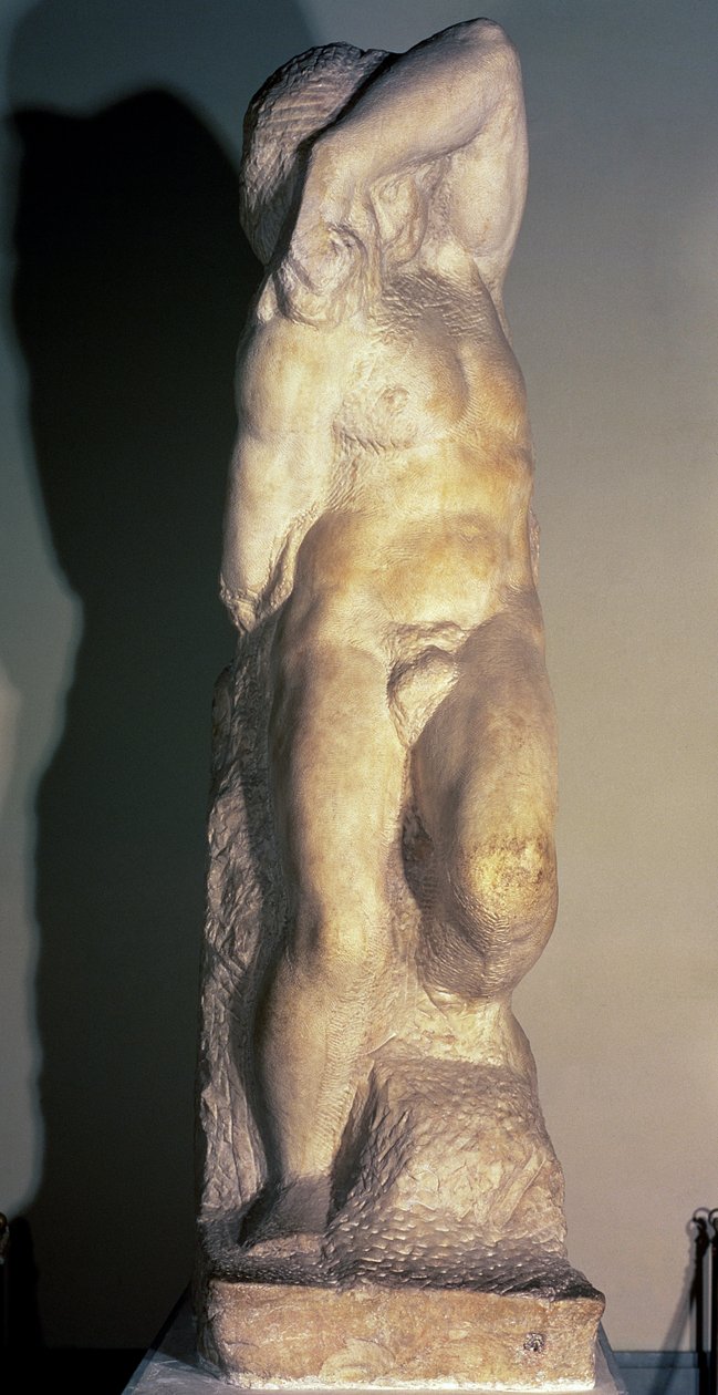 Mladý otrok, kolem 1520-23 od Michelangelo Buonarroti