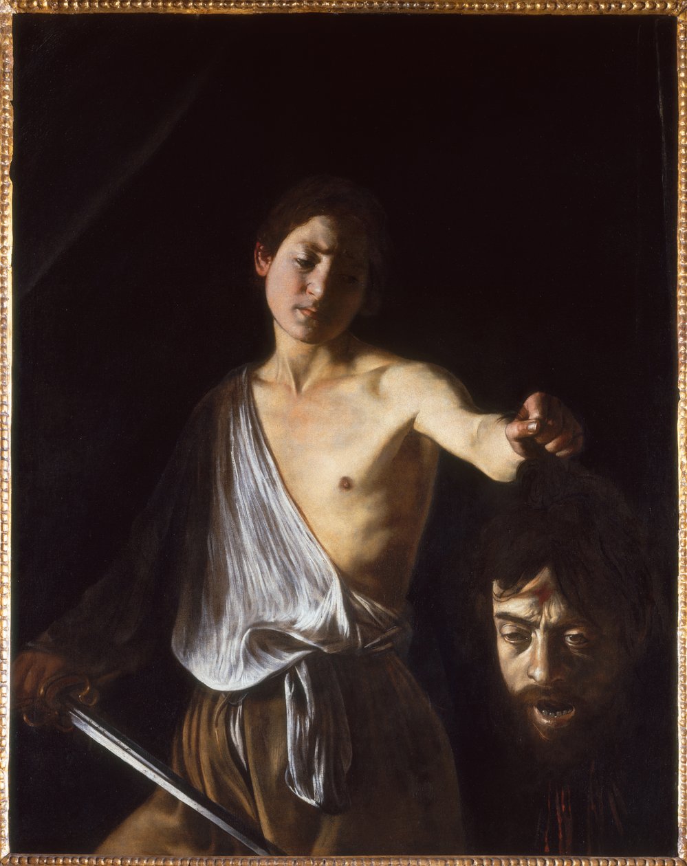David s hlavou Goliáše, 1609-1610. od Michelangelo Caravaggio