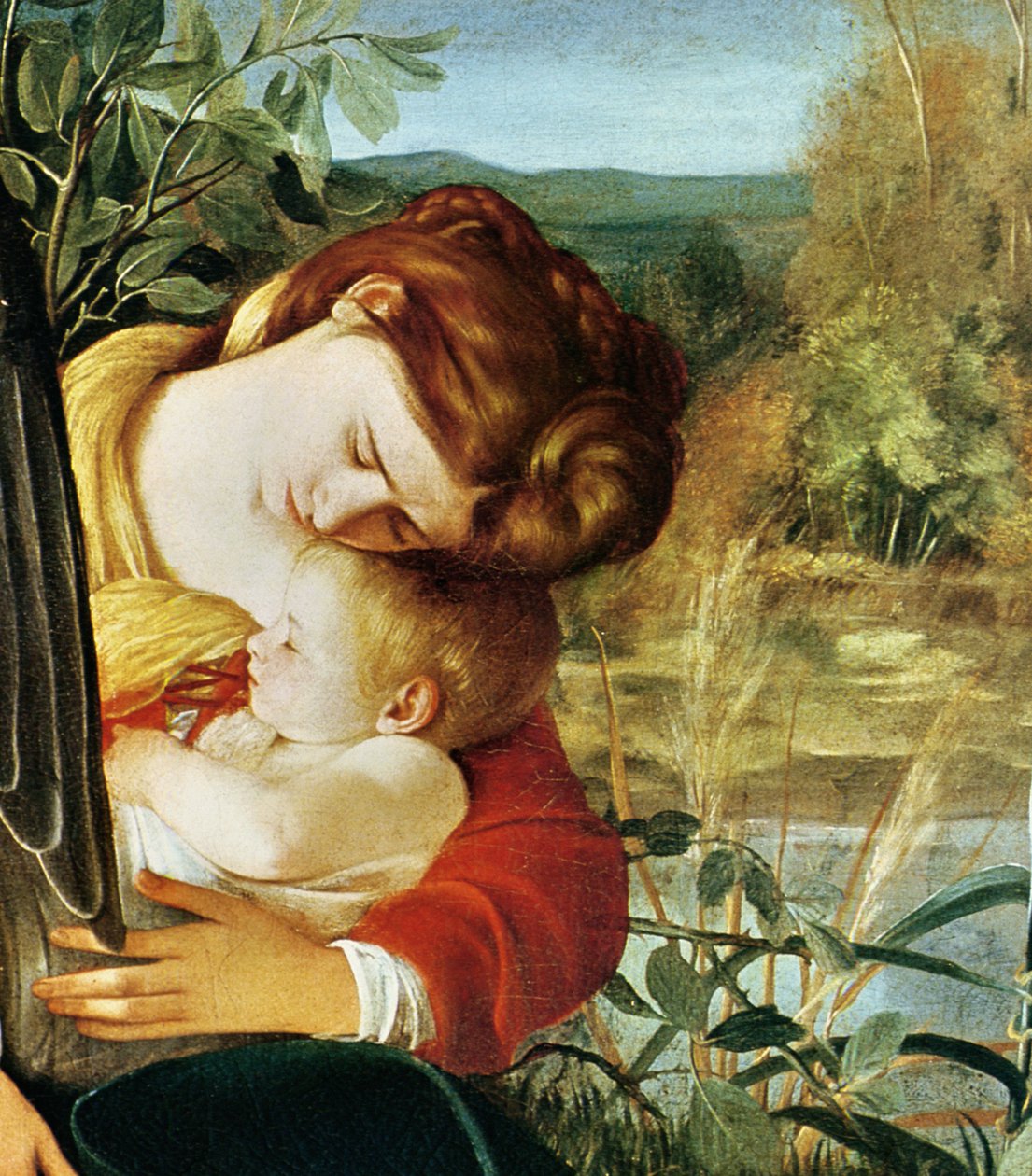 Odpočinek na útěku do Egypta (detail. 1603) od Michelangelo Merisi Caravaggio