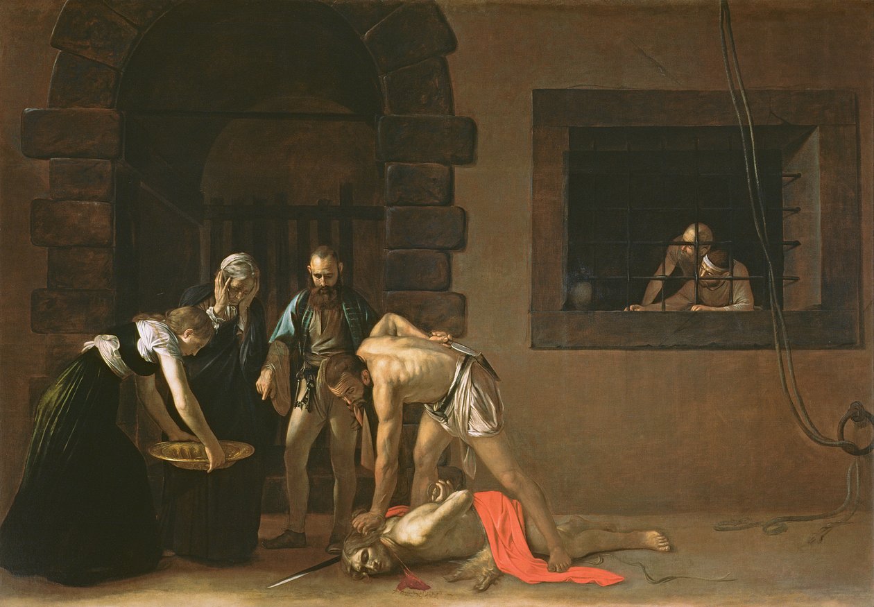 Stětí sv. Jana Křtitele, 1608 od Michelangelo Merisi Caravaggio