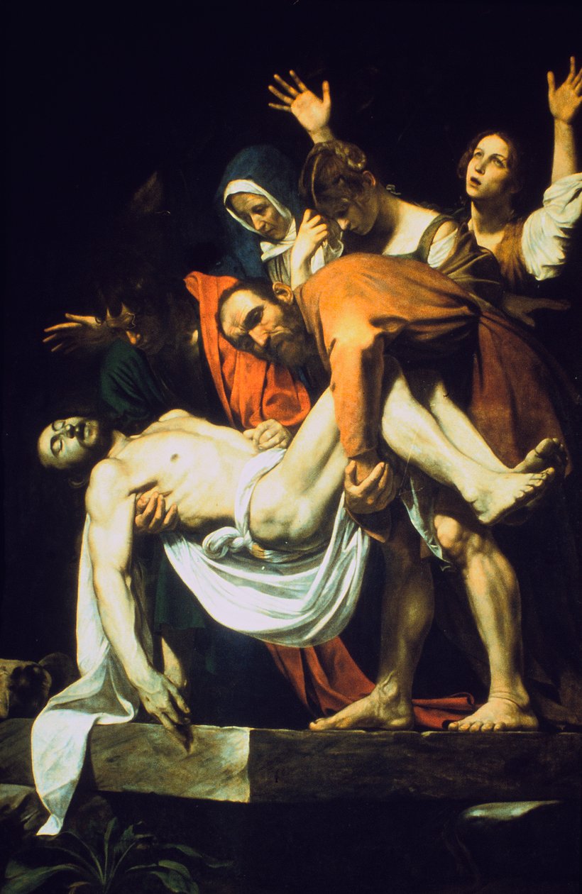 Položení do hrobky Uložení Pohřeb, 1602-16044 od Michelangelo Merisi Caravaggio