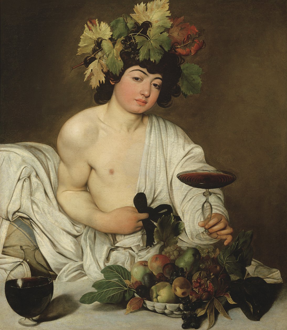 Mladý Bacchus, kolem roku 1589 od Michelangelo Merisi Caravaggio