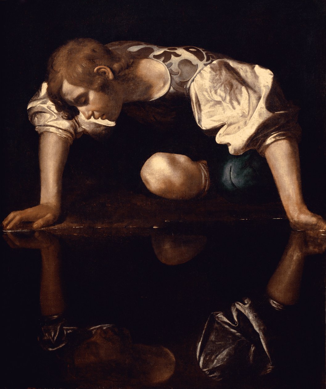 Narcis, kolem 1597-99 od Michelangelo Merisi da Caravaggio