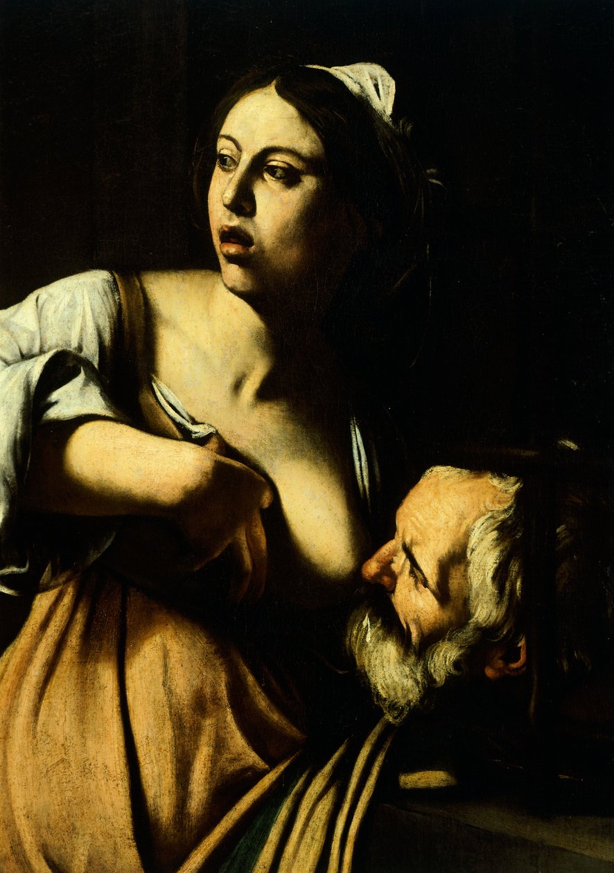Pero kojící svého otce Cimona, detail z Panny Marie Milosrdné aneb Sedm skutků milosrdenství, cca 1606-07 (olej na plátně) od Michelangelo Merisi da Caravaggio