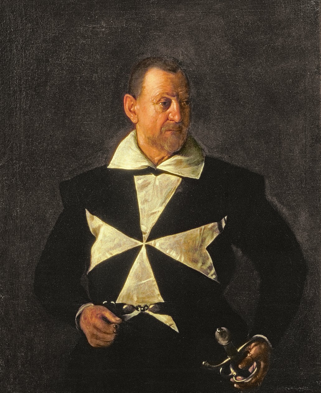Portrét maltézského rytíře, možná Fra Antonia Martelliho od Michelangelo Merisi da Caravaggio