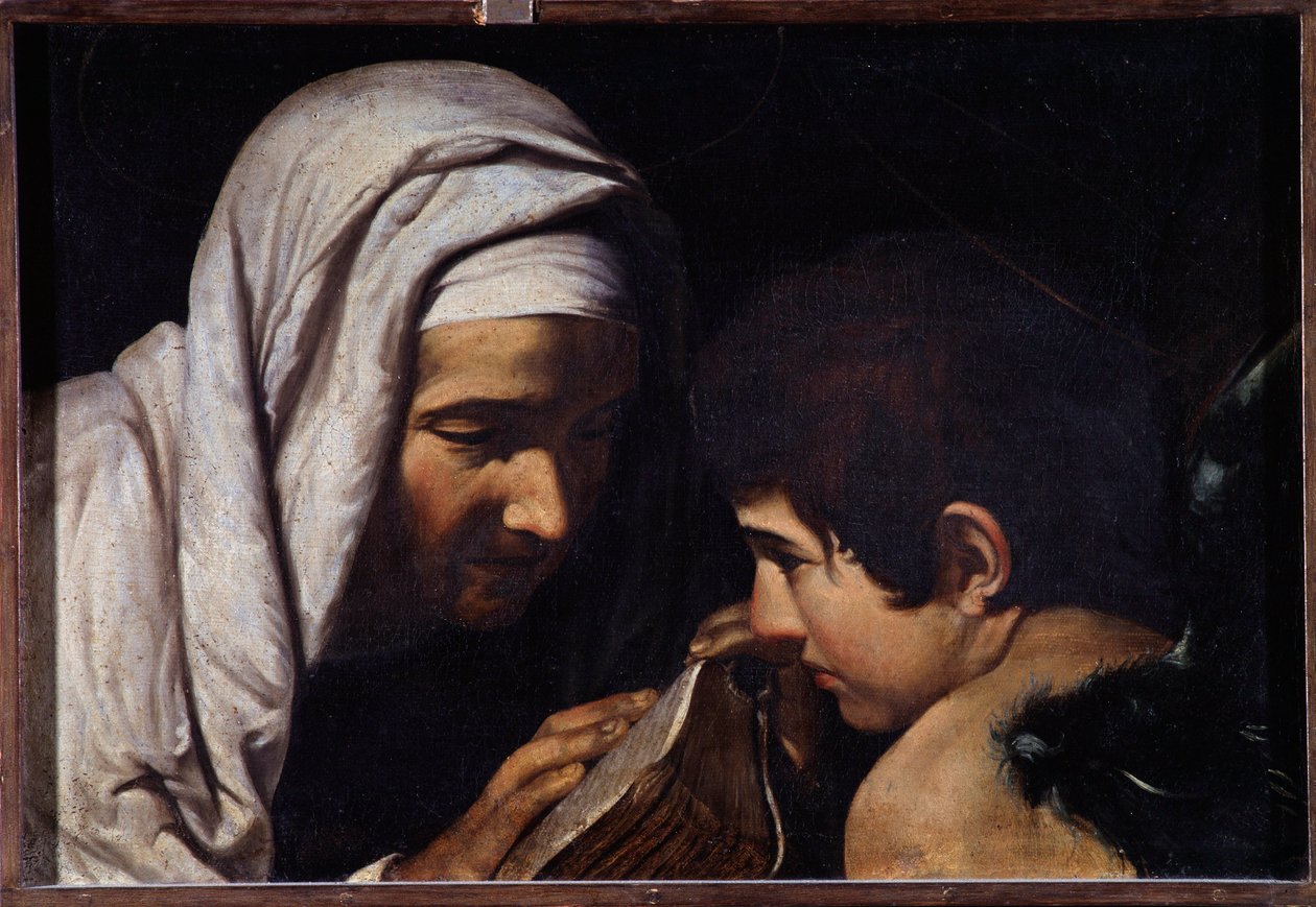 Svatá Francesca Romana a anděl (obraz od Michelangelo Merisi da Caravaggio