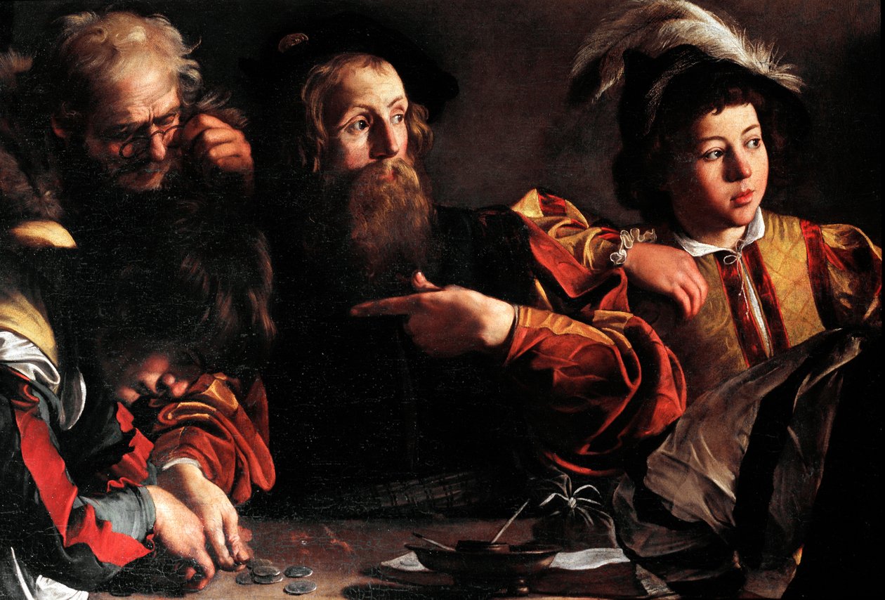 Povolání svatého Matouše od Michelangelo Merisi da Caravaggio