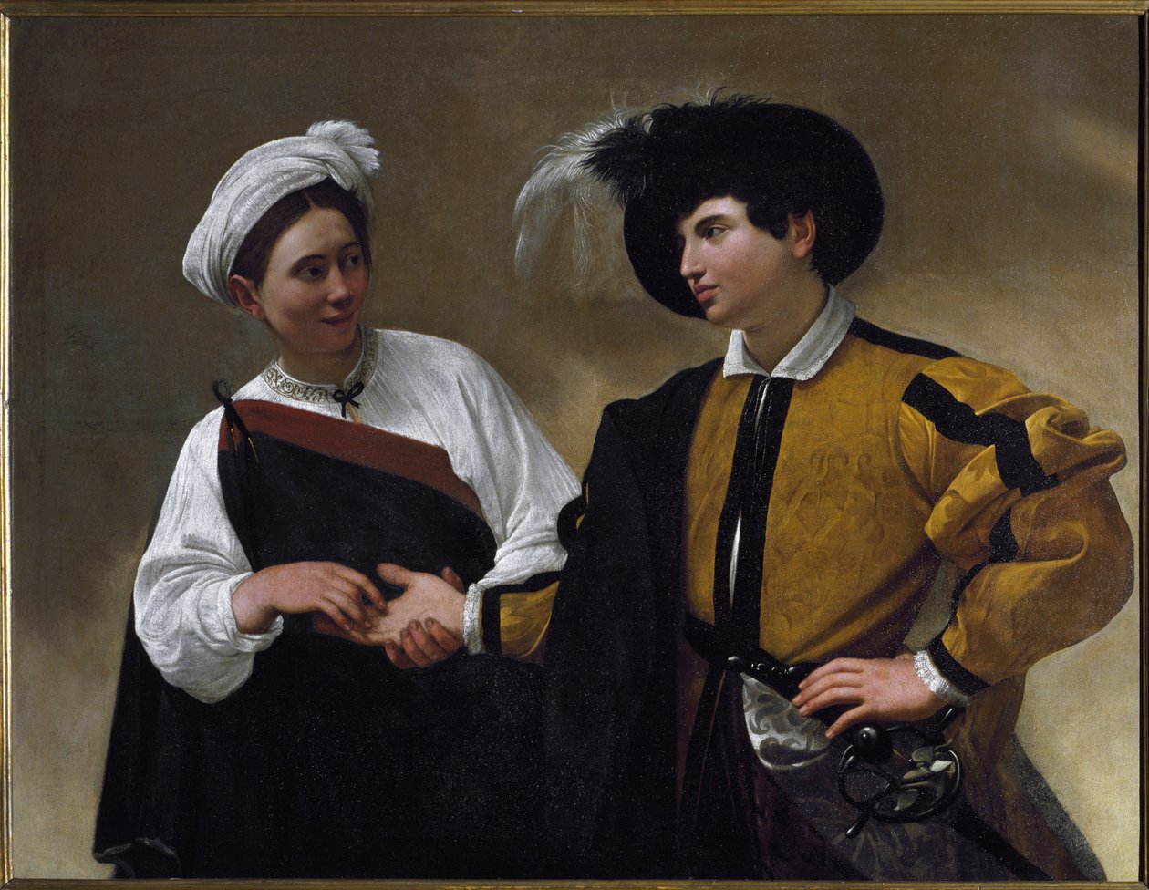 Věštkyně (olej na plátně od Michelangelo Merisi da Caravaggio