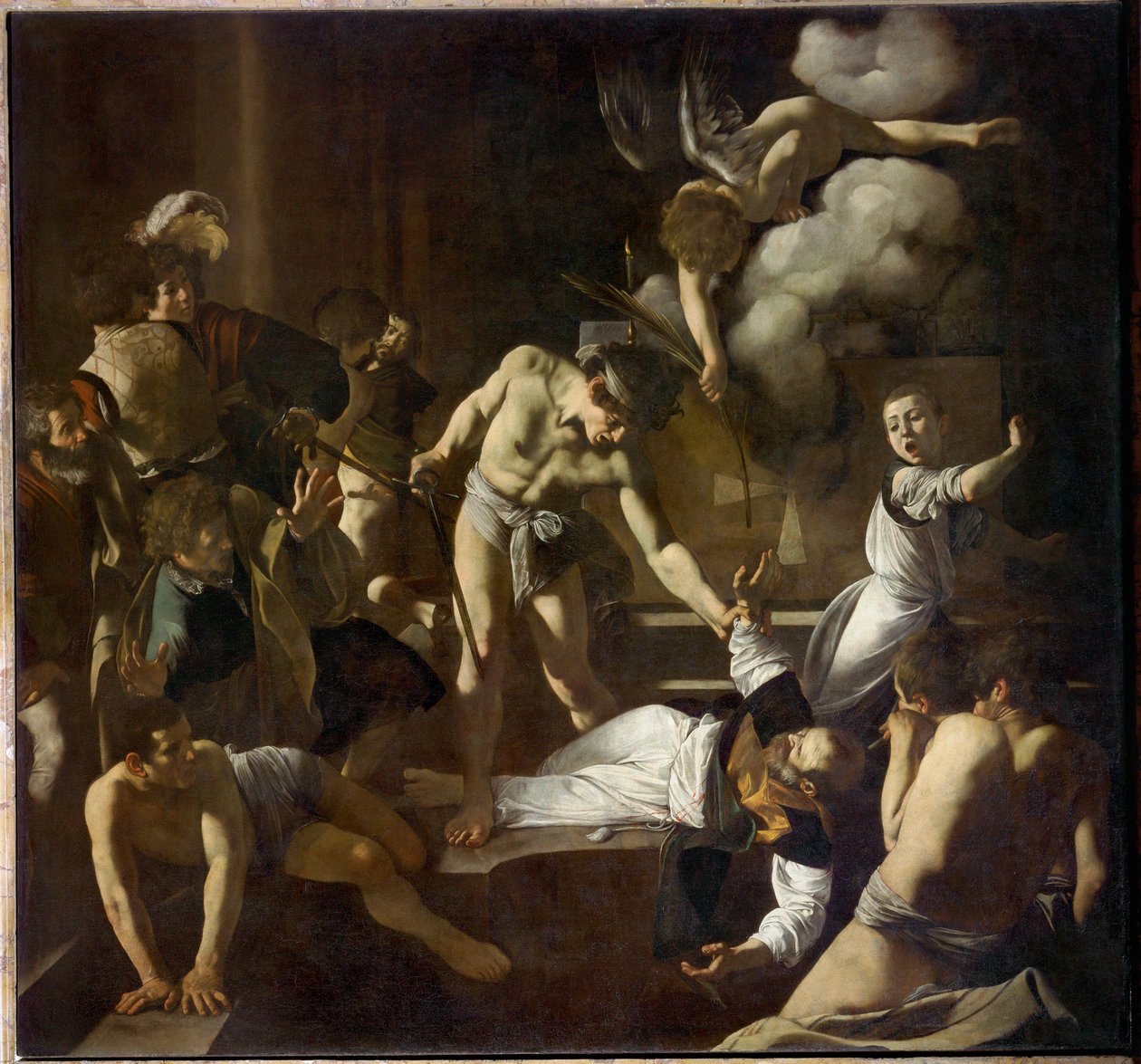 Umučení svatého Matouše (malba na plátně) od Michelangelo Merisi da Caravaggio