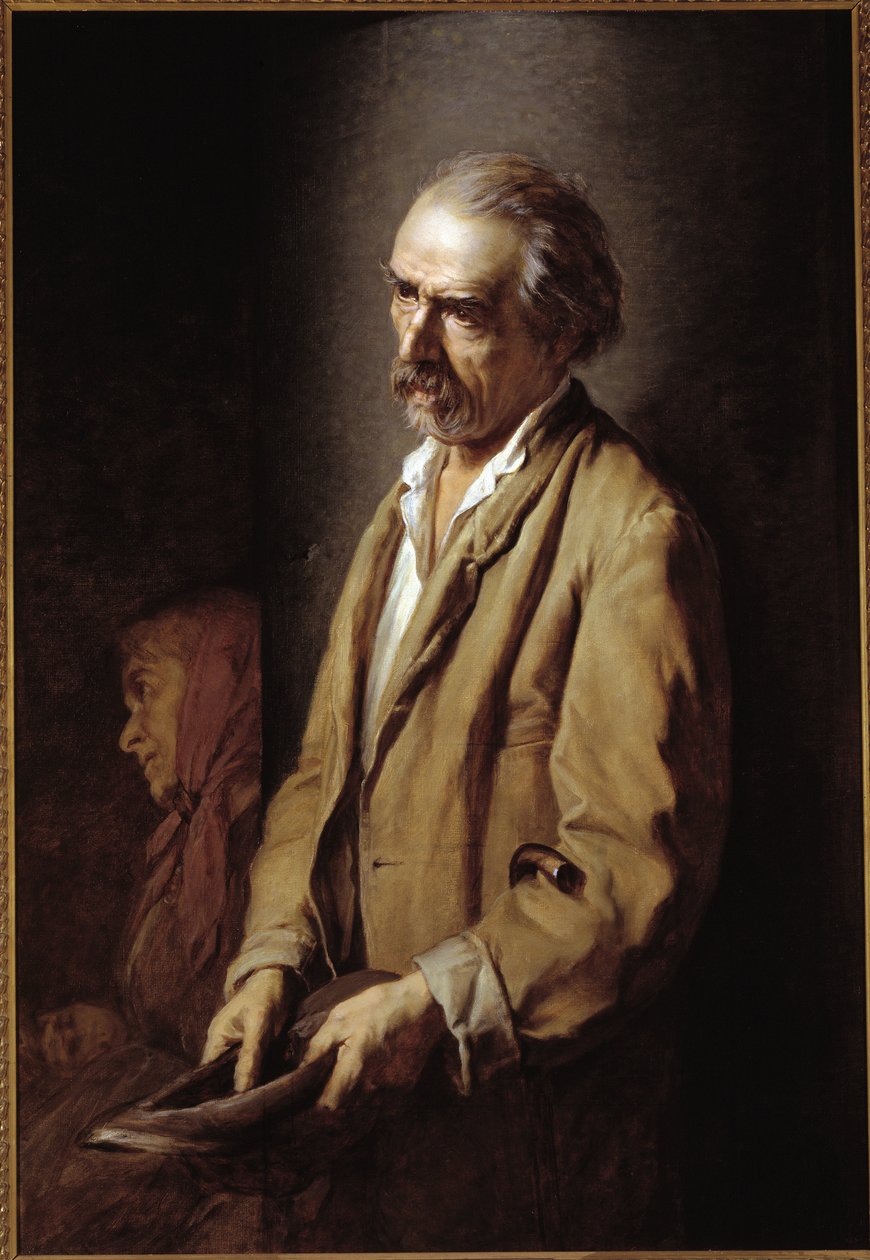 Autoportrét (Autoportrét) Malba Michelangela Pittatore (1825-1903) 1894 Rozměr 107x73 cm Asti, Pinacoteca Civica od Michelangelo Pittatore