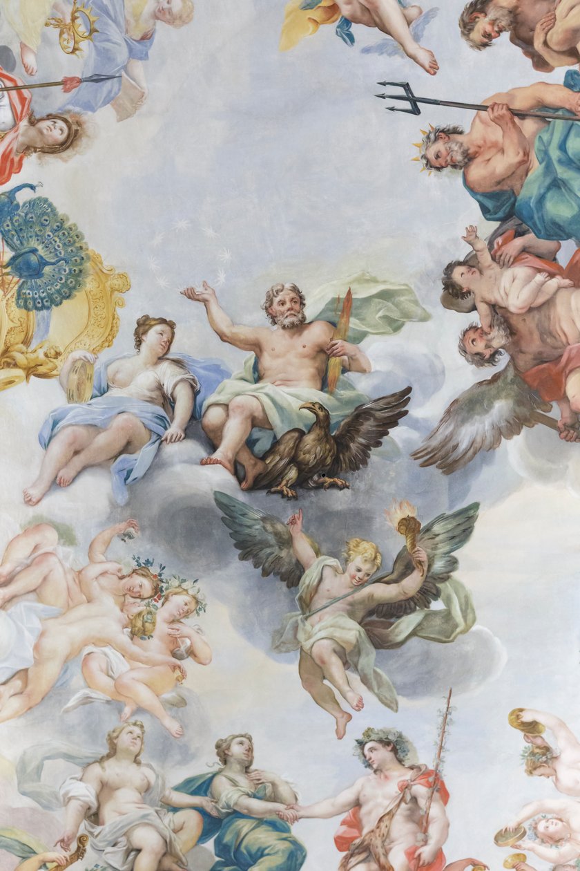Svatba Bakcha a Ariadny, detail od Michelangelo Ricciolini