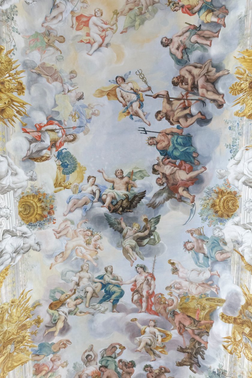 Svatba Bakcha a Ariadny, detail od Michelangelo Ricciolini