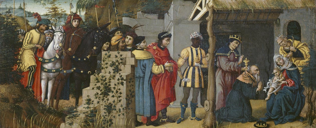 Klanění tří králů, kolem 1500-10 od Michelangelo di Pietro Mencherini