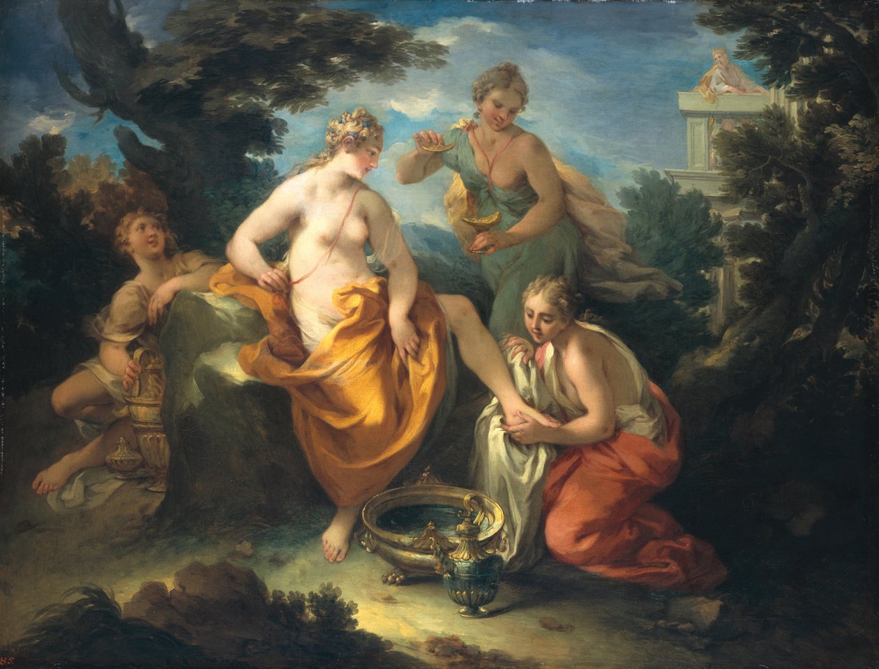 Bathsheba koupání, 1729 od Michele Rocca
